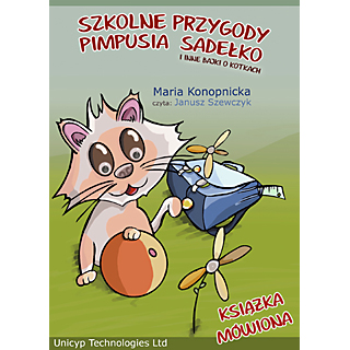 Szkolne przygody Pimpusia Sadełko i inne bajki o kotkach - okładka